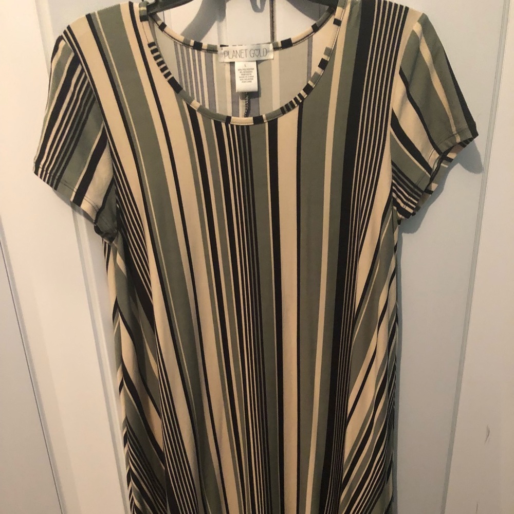 Striped loose dress